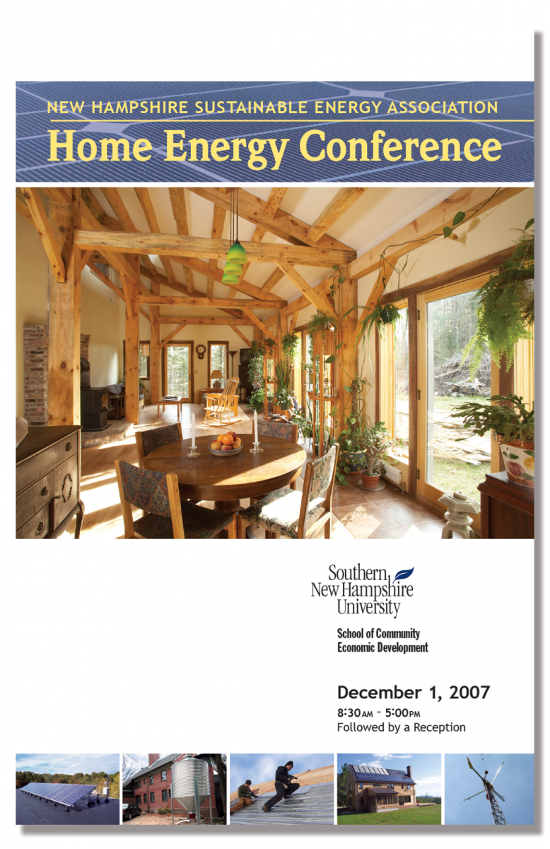 Program Cover for 1st Annual Home Energy Conference